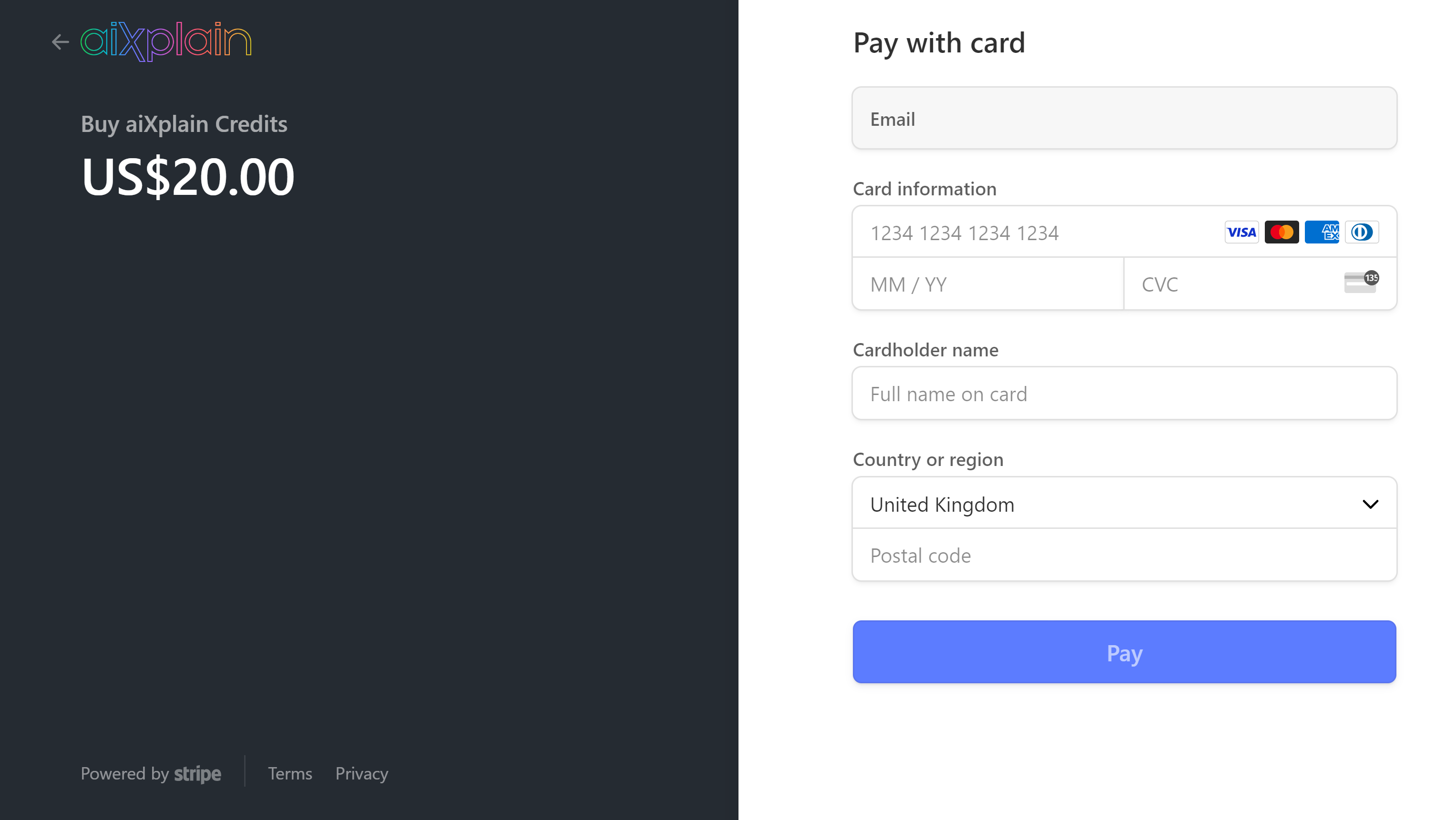 Pay Page